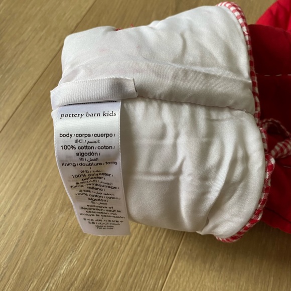 Pottery Barn quilted Christmas stocking - Picture 3 of 3